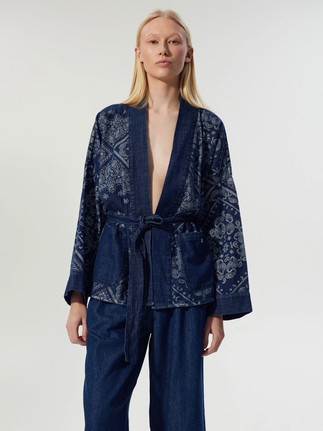 Kimono de Ganga com Padr�o