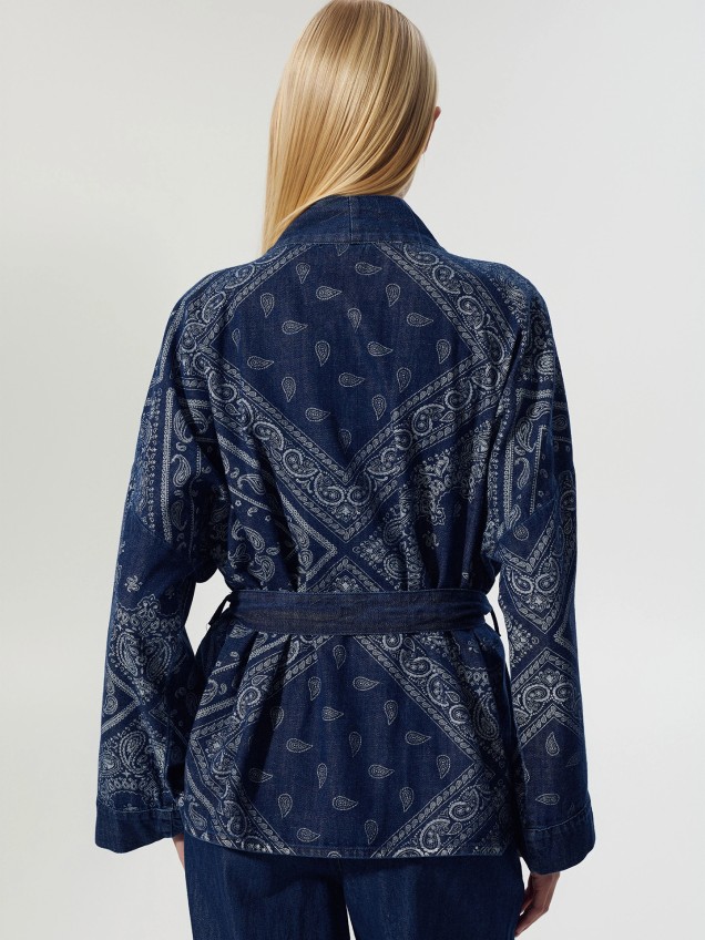 Kimono de Ganga com Padrão