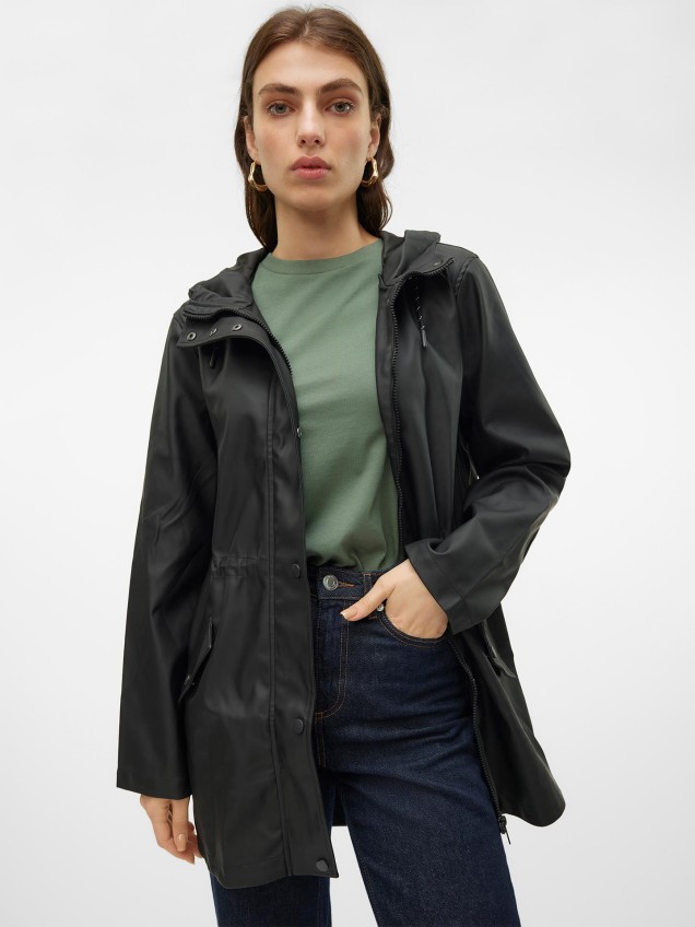 Parka Impermeável com Capuz