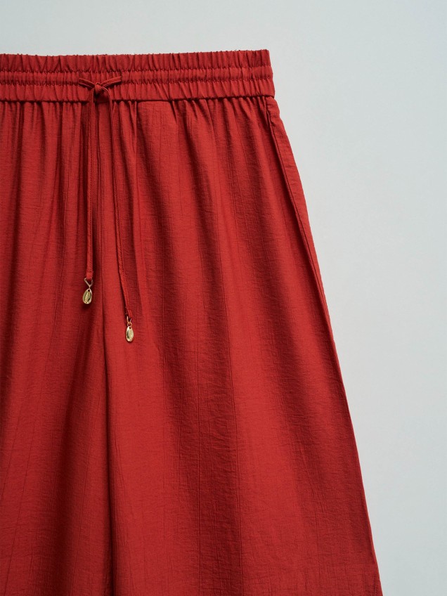 Calças Jogger com Cordão e Rachas