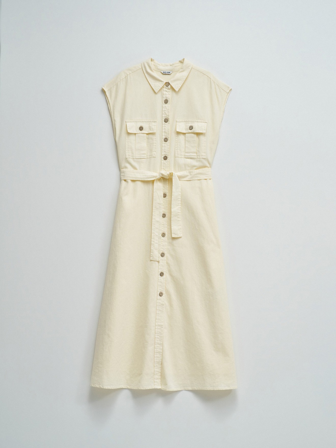 Vestido Midi com Linho
