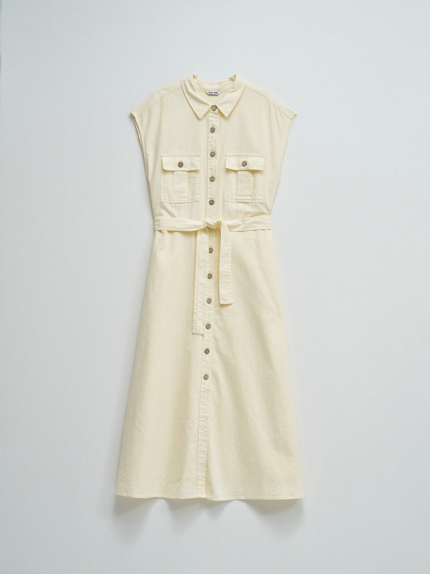 Vestido Midi com Linho