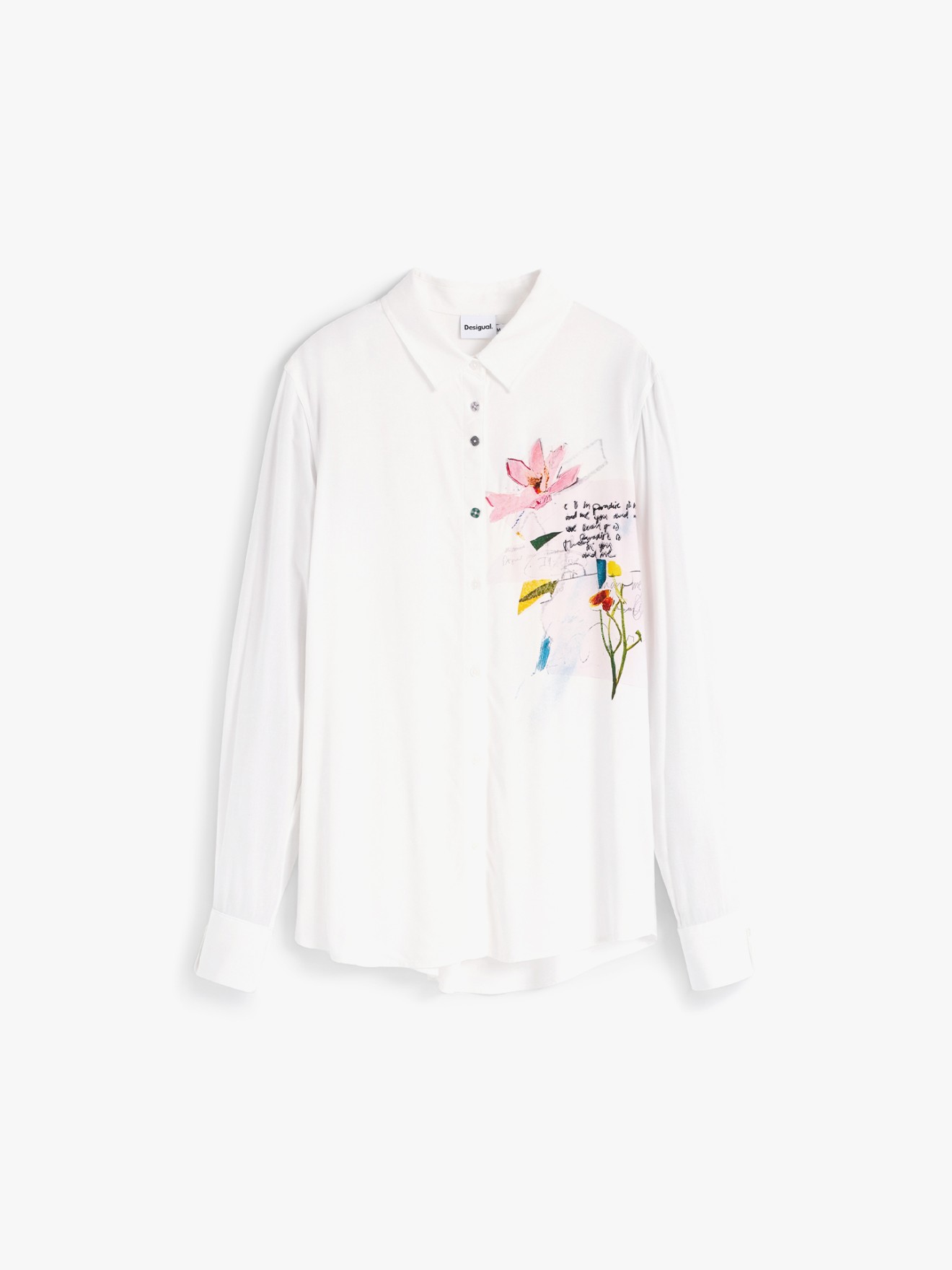 Camisa com Bordado Floral