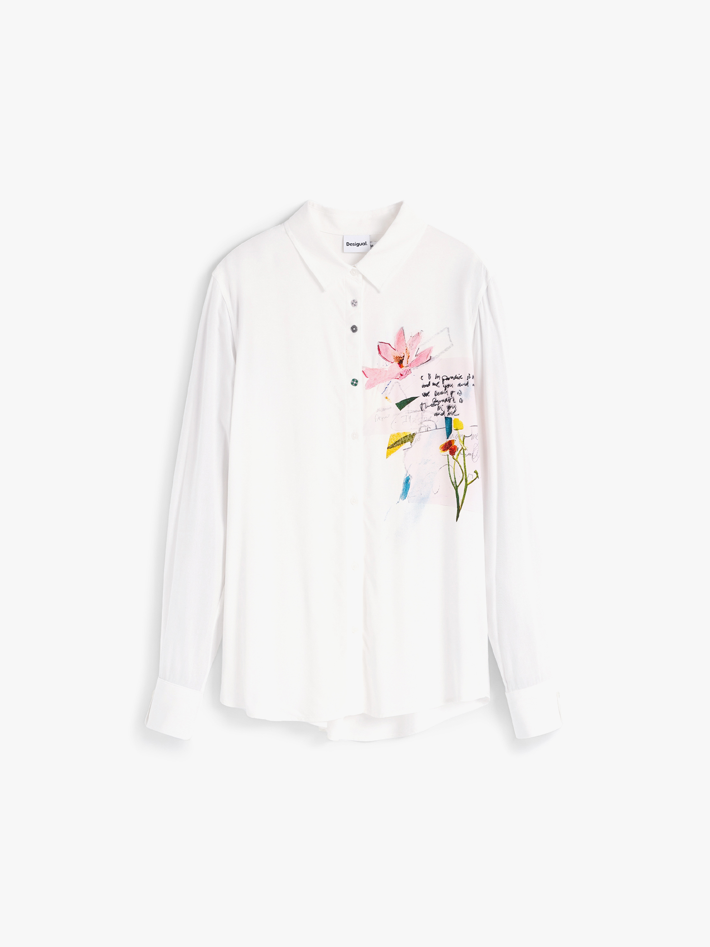 Camisa com Bordado Floral