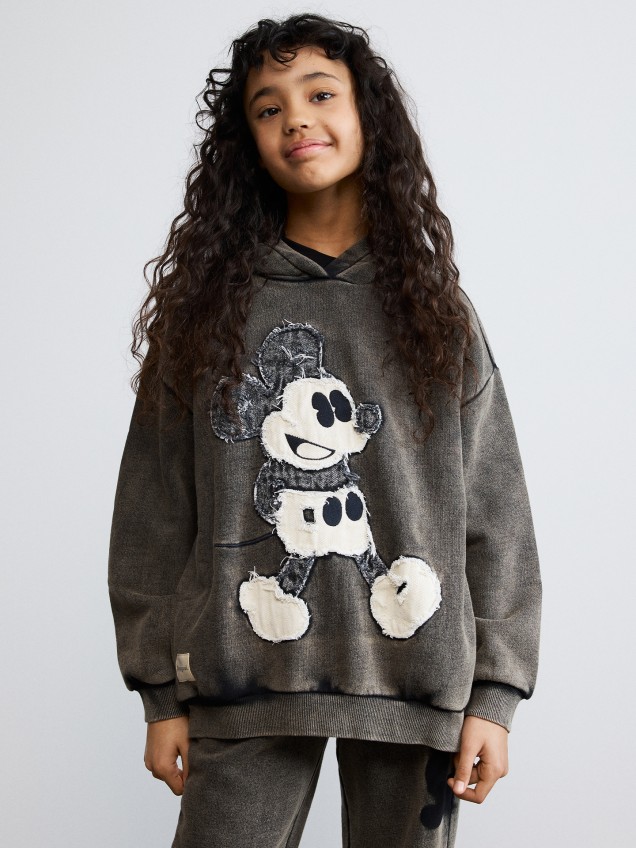 Sweatshirt com Capuz Mickey