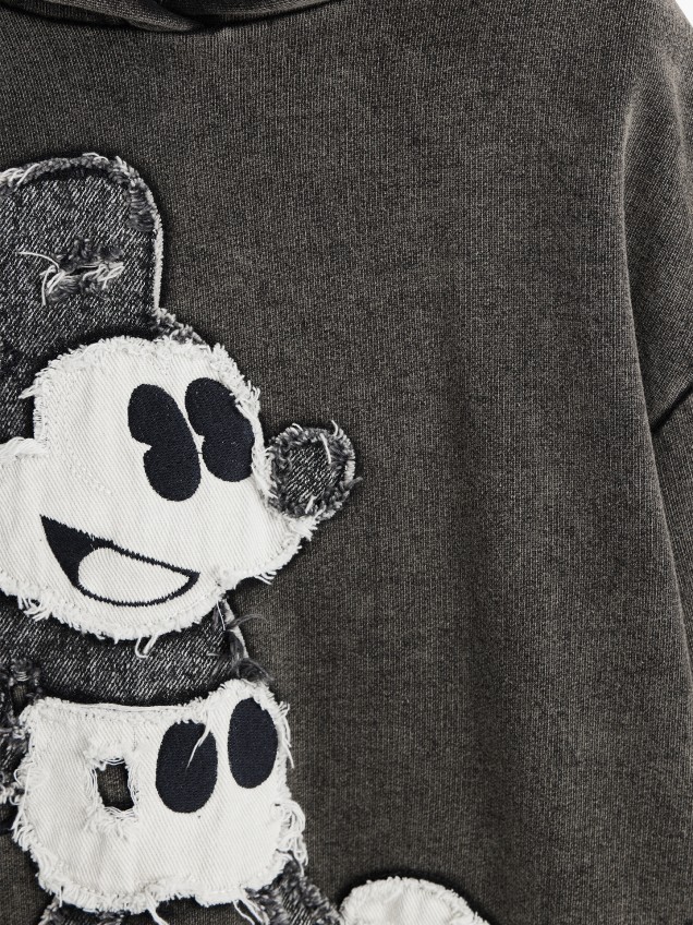 Sweatshirt com Capuz Mickey