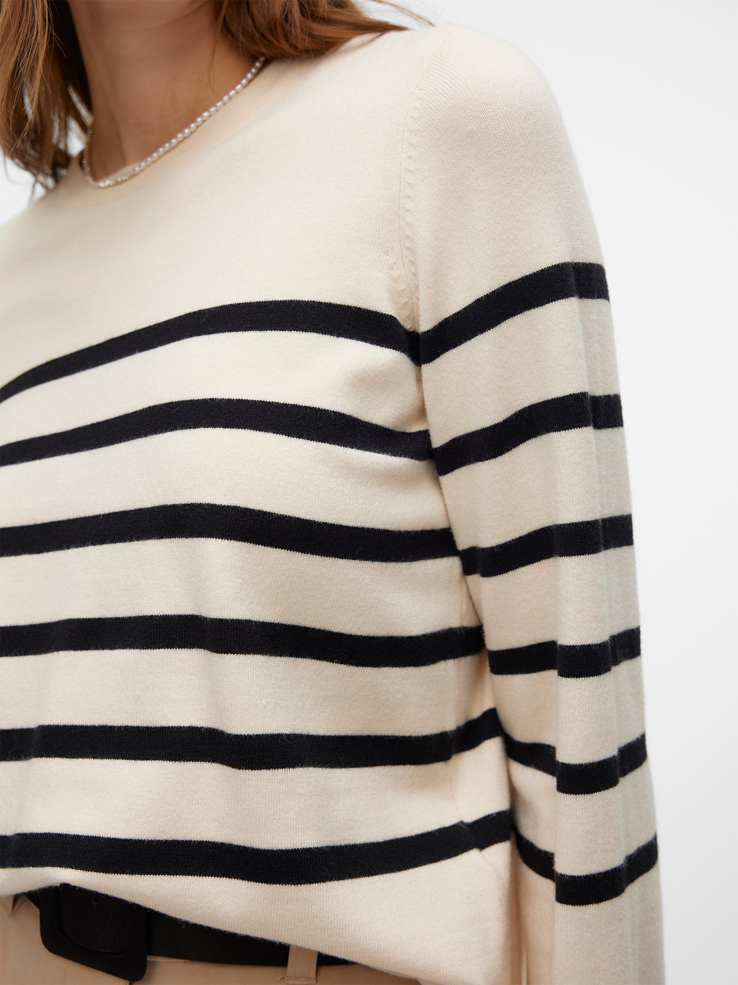 Camisola de Malha com Decote Redondo