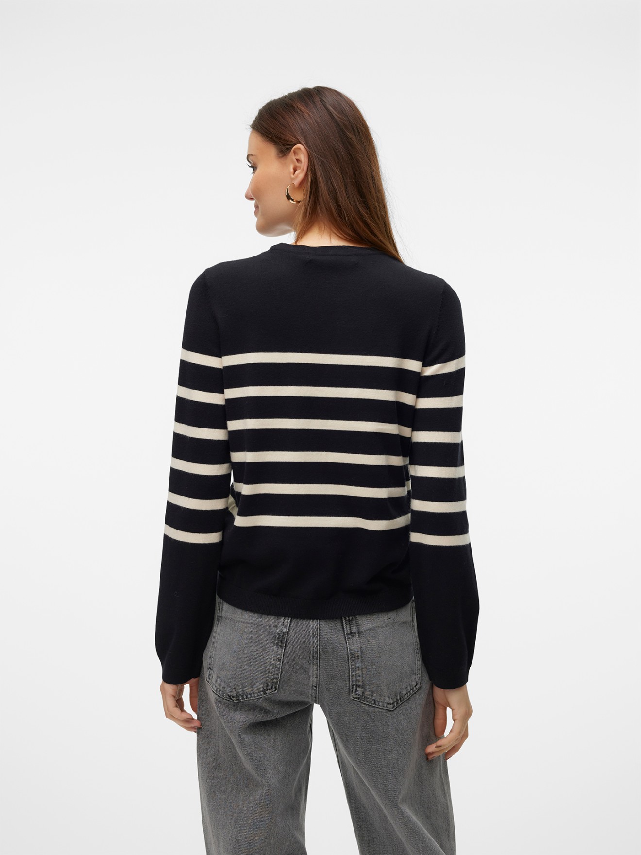 Camisola de Malha com Decote Redondo