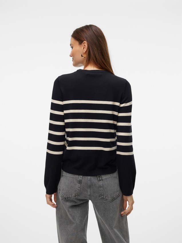 Camisola de Malha com Decote Redondo