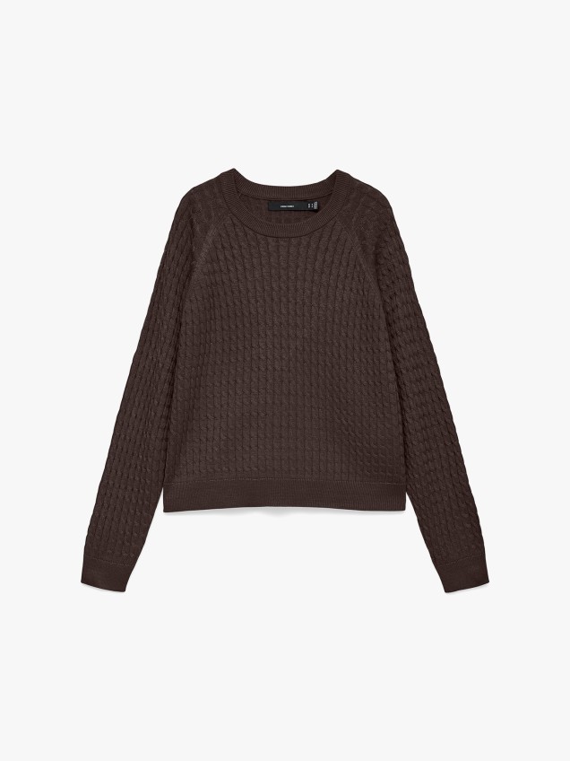 Camisola de Malha com Decote Redondo