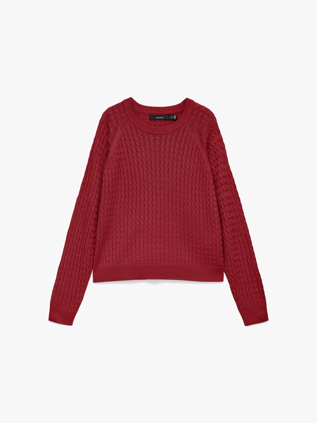 Camisola de Malha com Decote Redondo