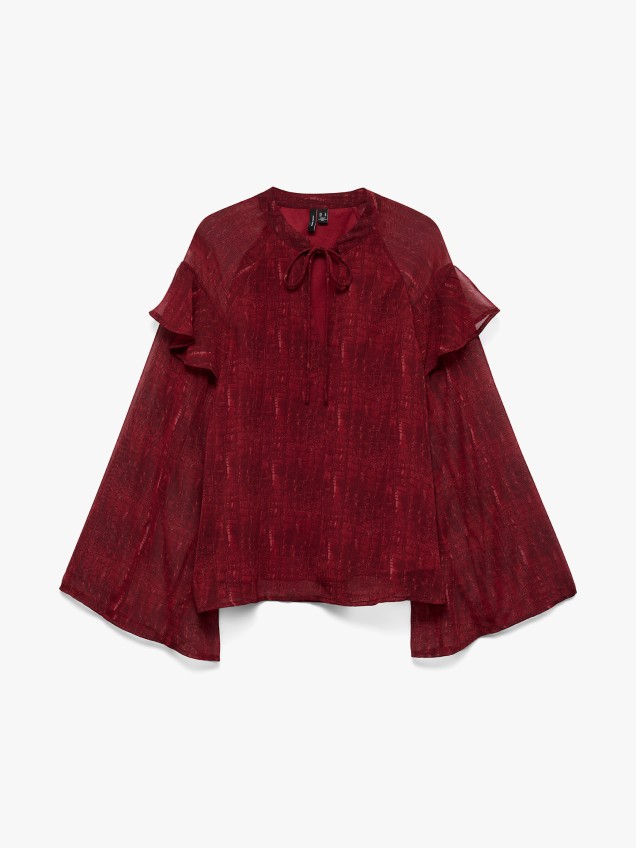 Blusa com Gola de Atar
