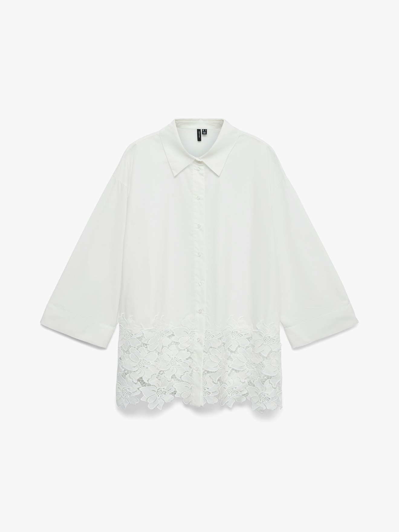 Blusa com Pormenor de Renda