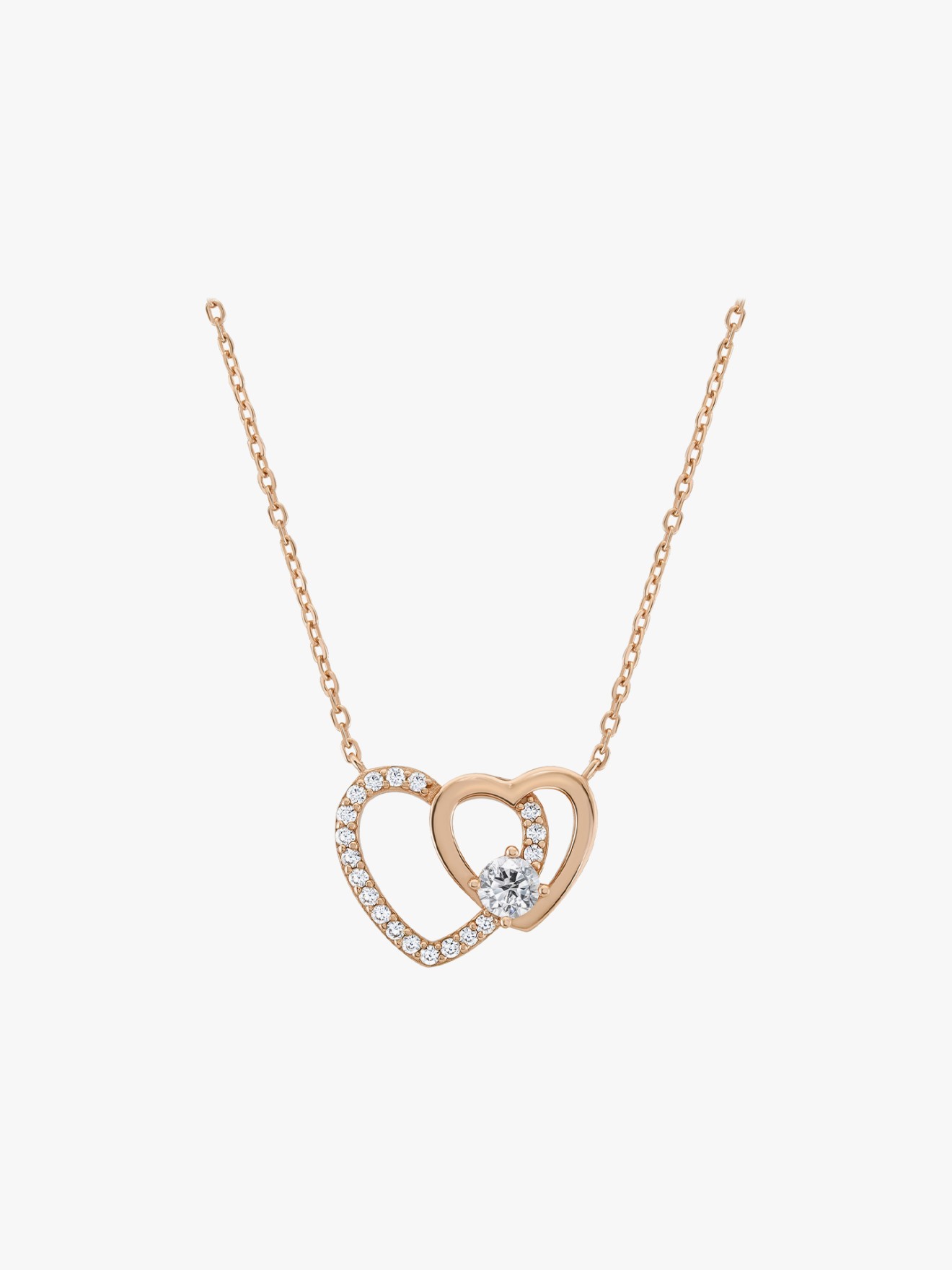 Colar Love in Rose Heart Solitaire