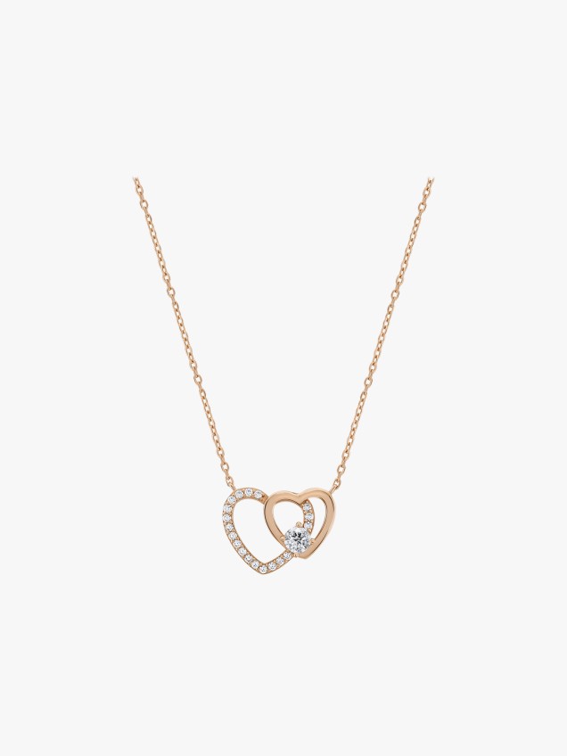 Colar Love in Rose Heart Solitaire