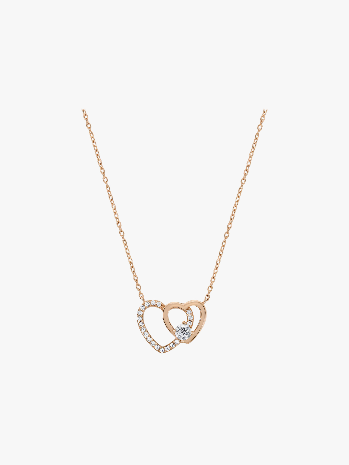 Colar Love in Rose Heart Solitaire