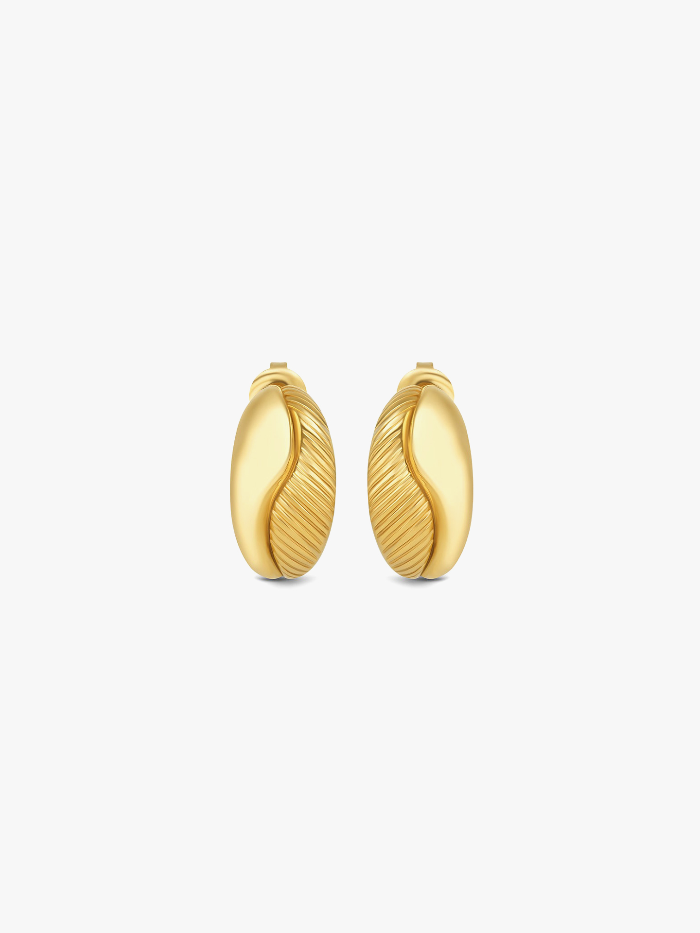Brincos Plissé Hoop