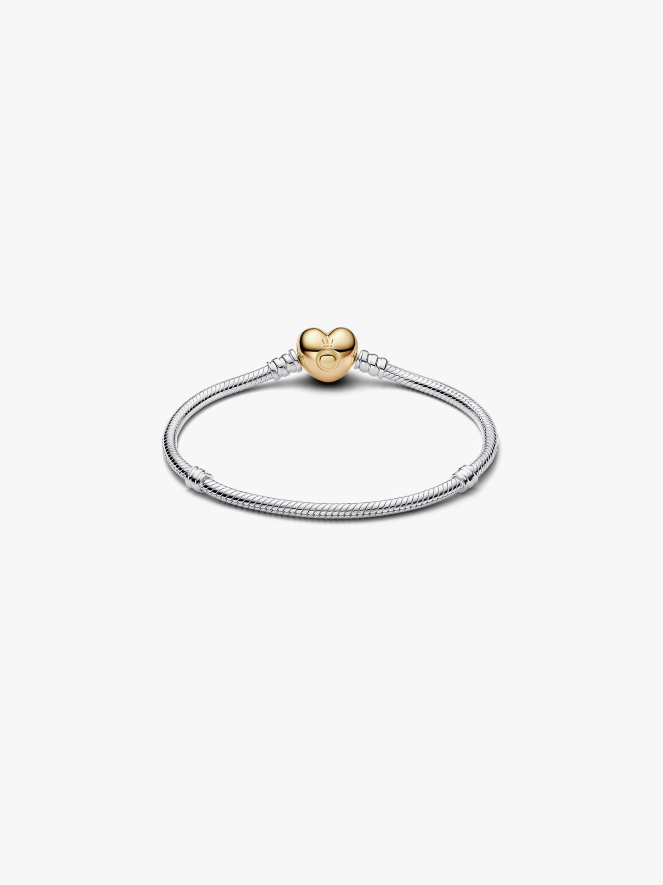 Pulseira Malha Snake Fecho Coração