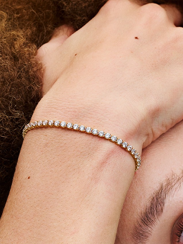 Pulseira de Malha Brilhante