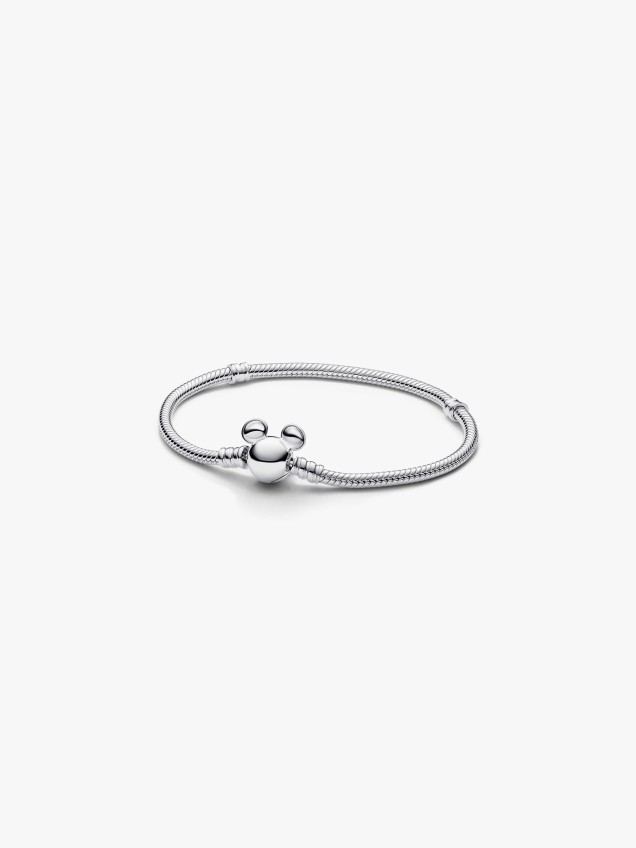 Pulseira Malha Snake Fecho Moments Mickey Disney