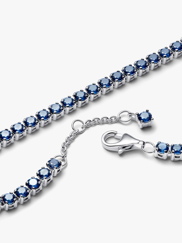 Pulseira de Ténis Azul Cintilante