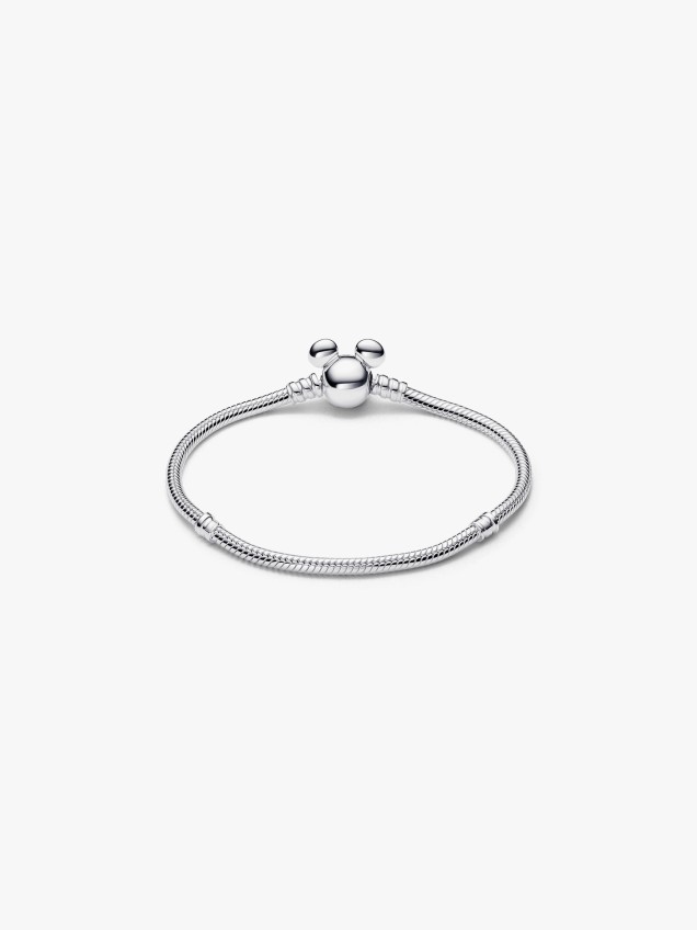 Pulseira Malha Snake Fecho Moments Mickey Disney