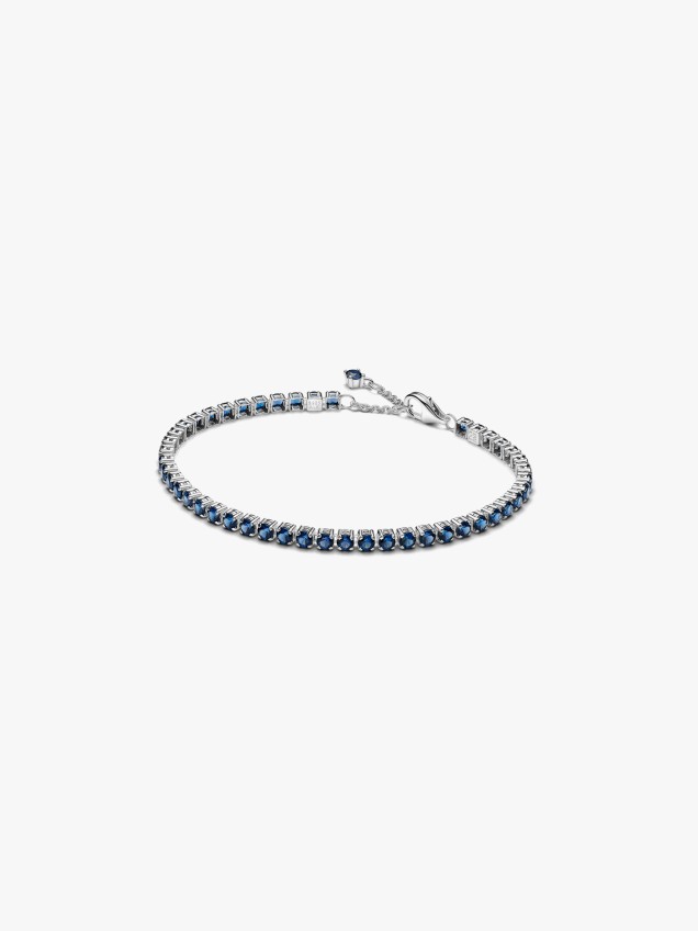 Pulseira de Ténis Azul Cintilante