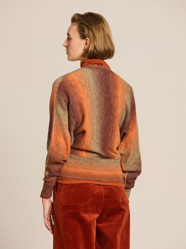 Camisola de Malha com Decote em Bico