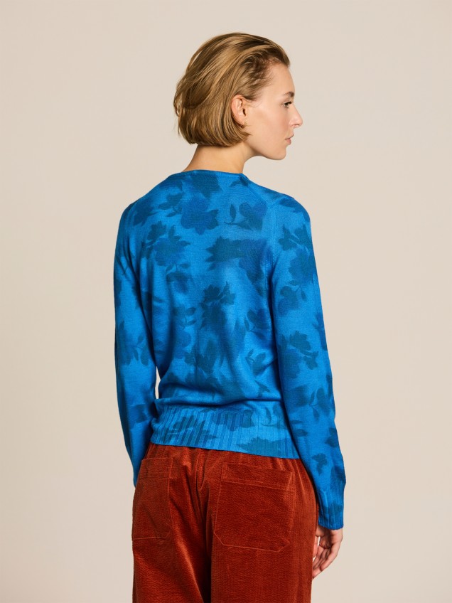 Camisola de Malha com Decote Rente