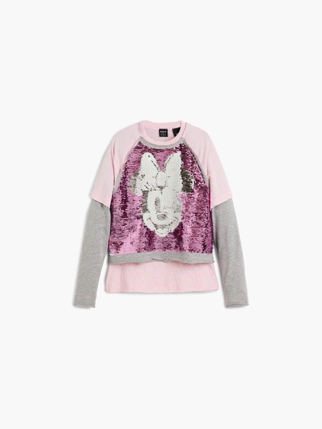 T-shirt de Manga Comprida Minnie Mouse