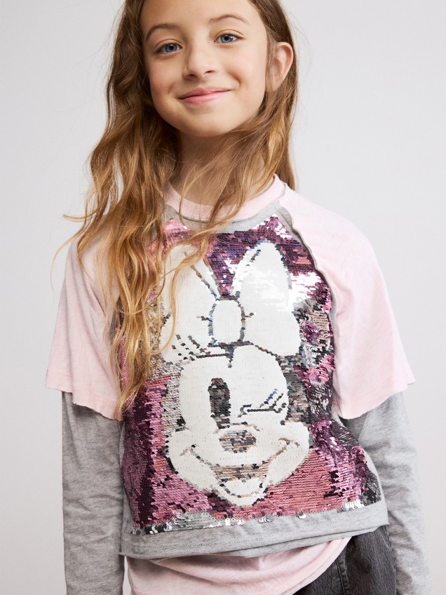 T-shirt de Manga Comprida Minnie Mouse