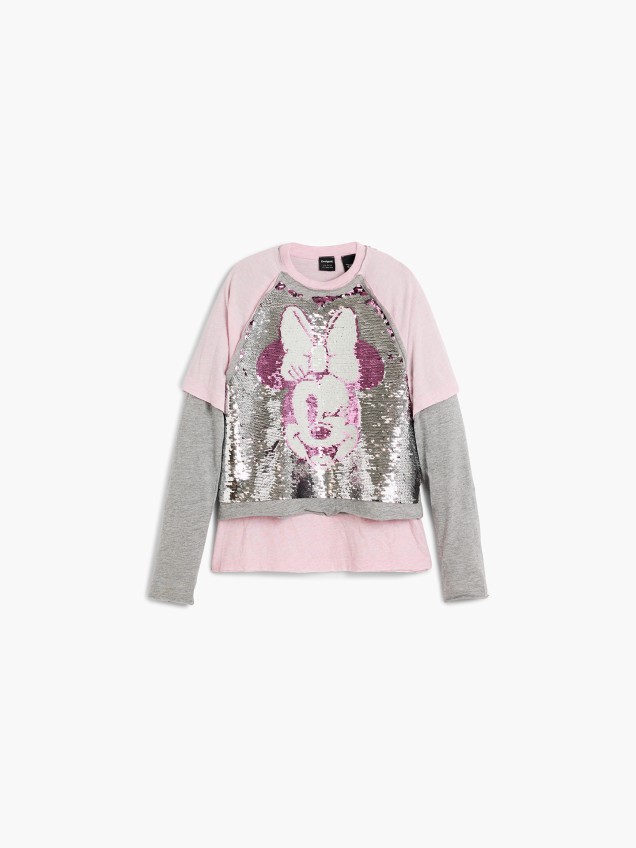 T-shirt de Manga Comprida Minnie Mouse