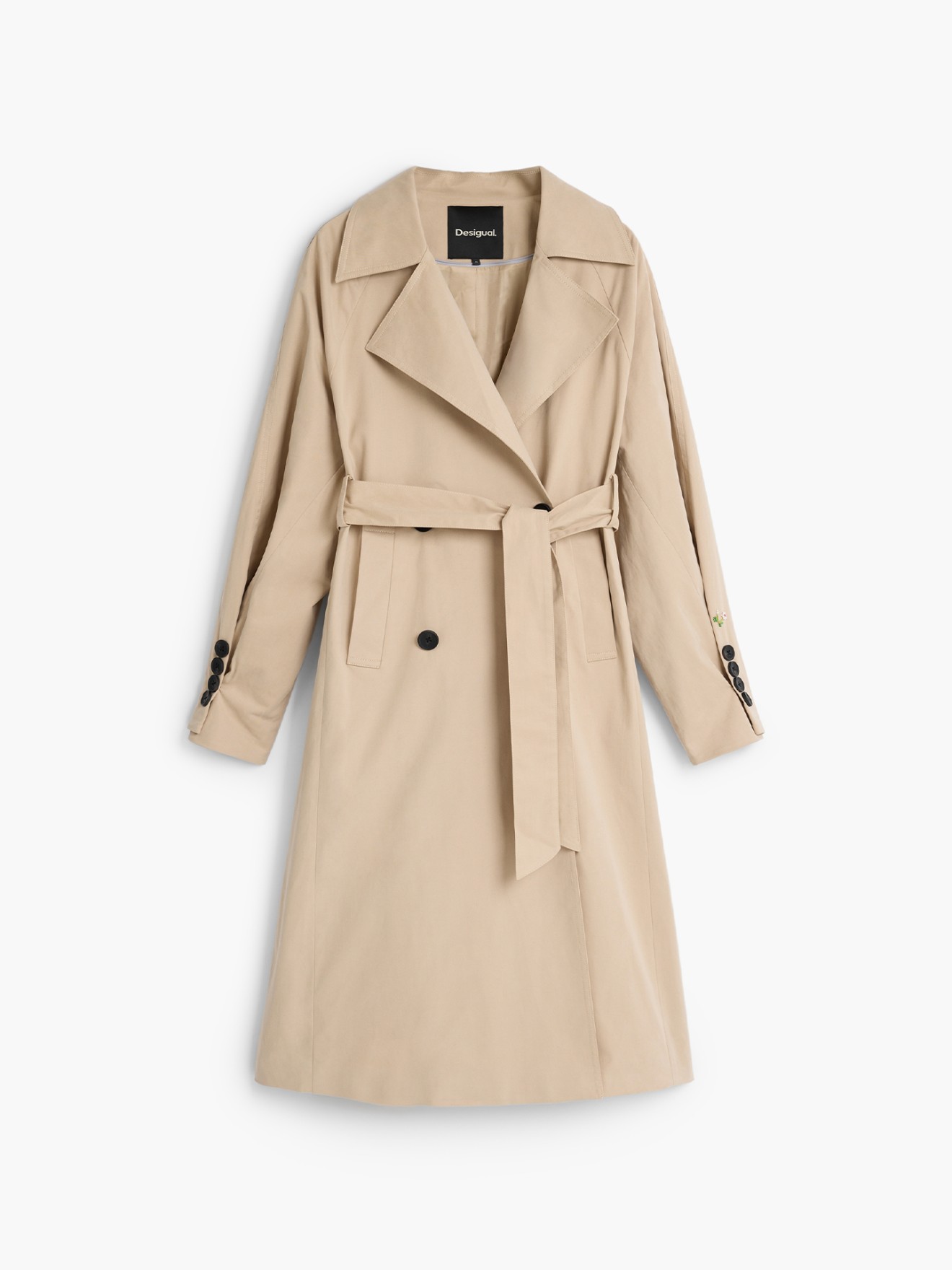 Trench Coat com Capuz Removível