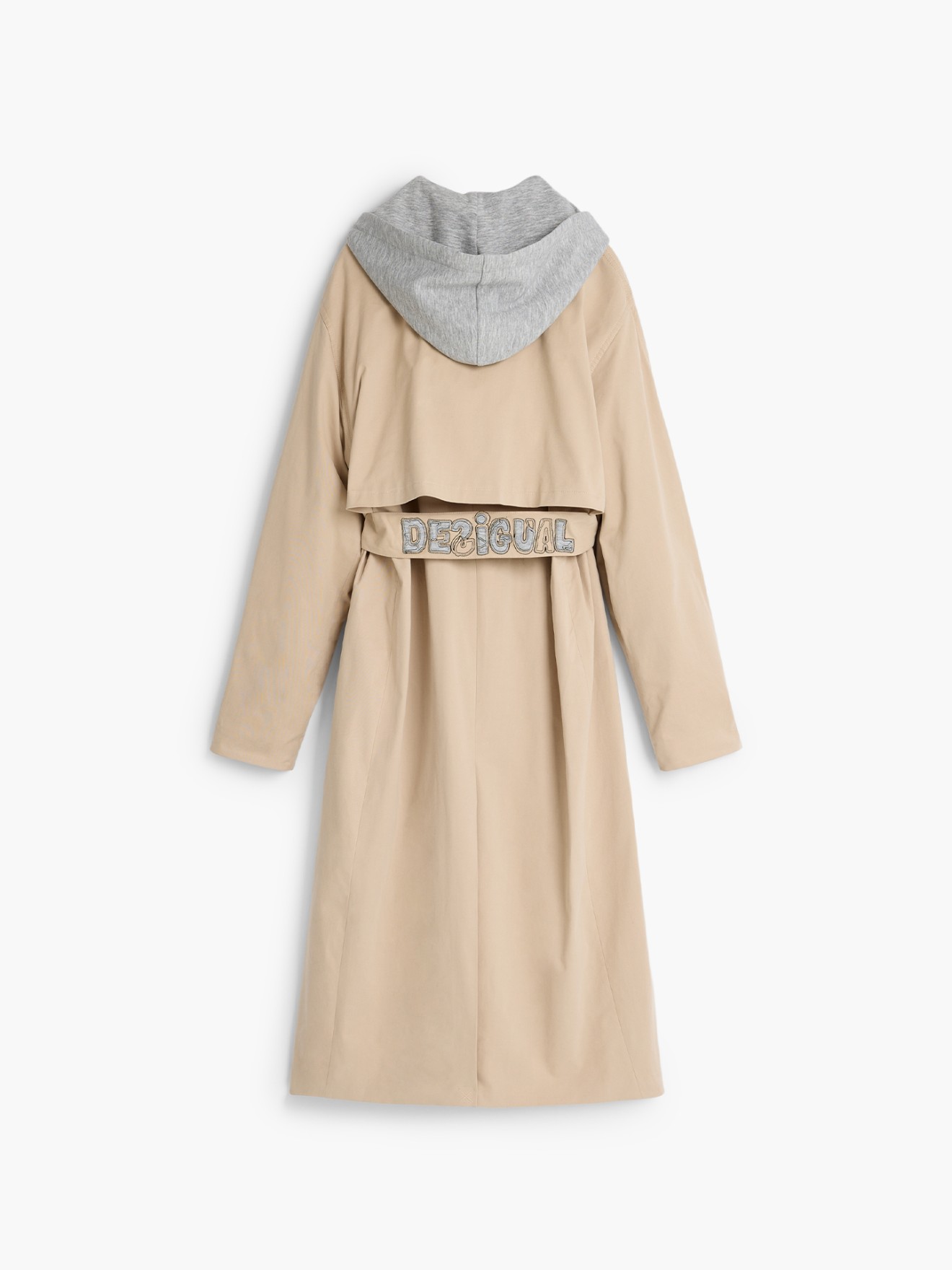 Trench Coat com Capuz Removível