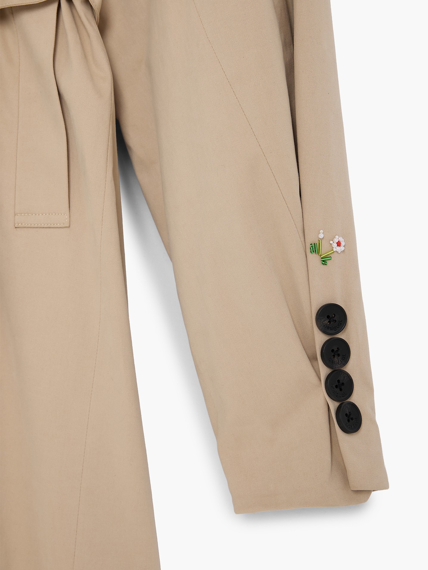 Trench Coat com Capuz Removível