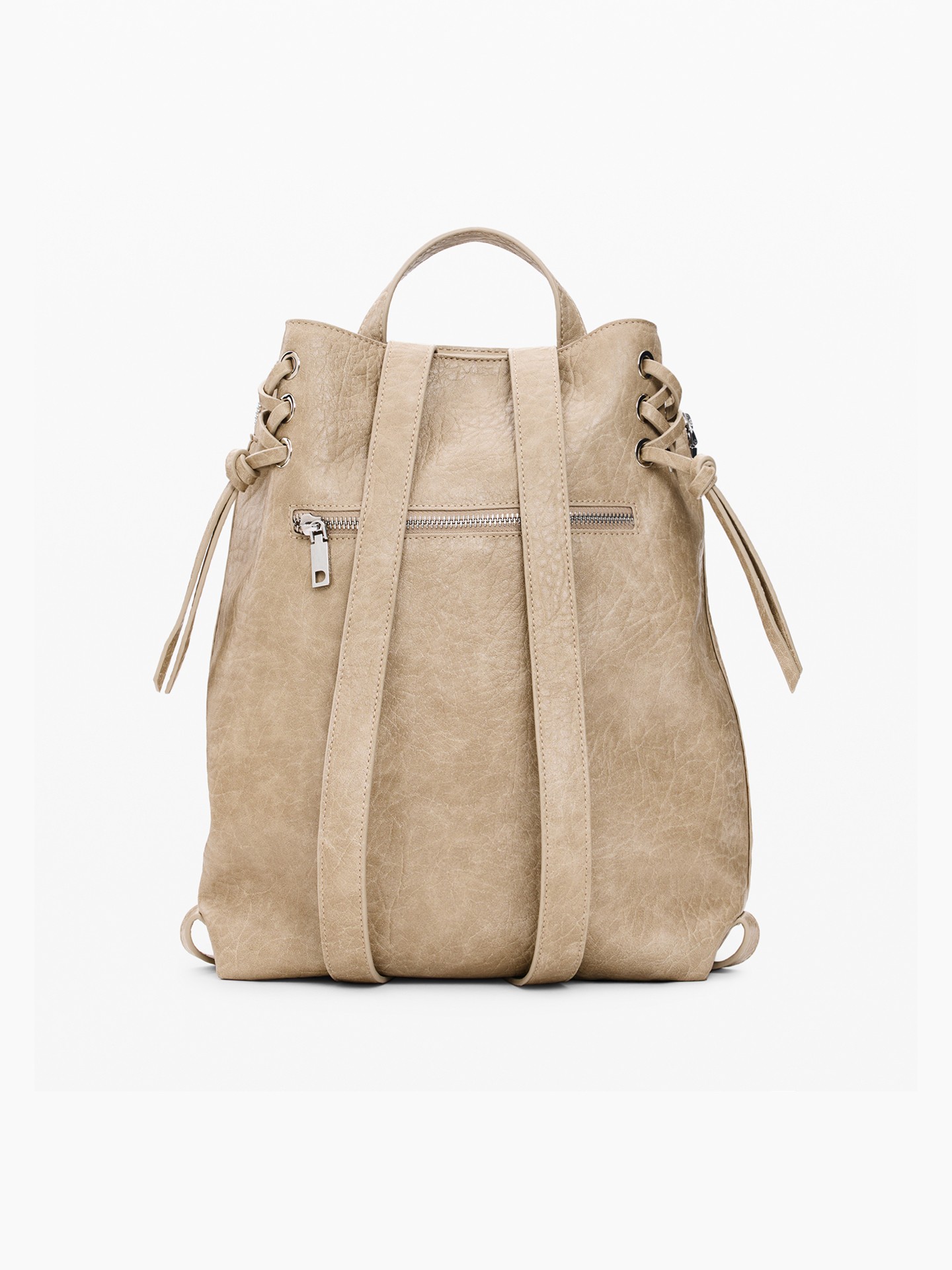 Mochila Média de Efeito Pele