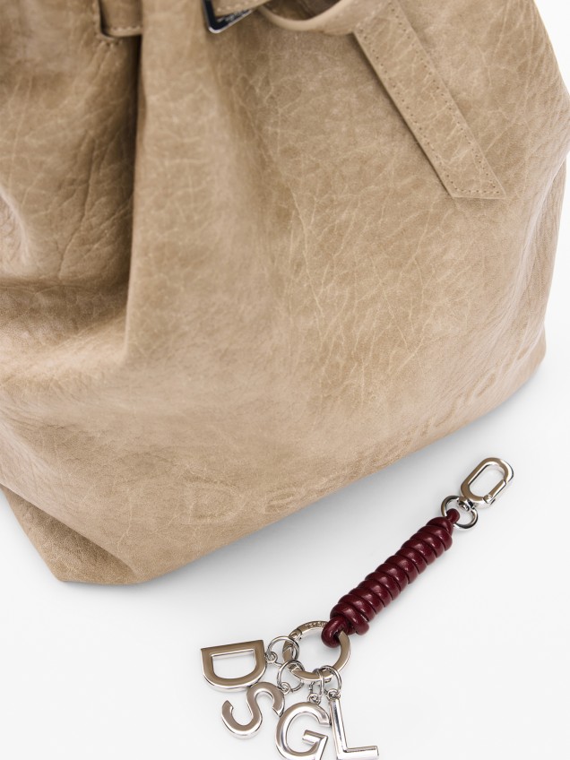Mochila Média de Efeito Pele
