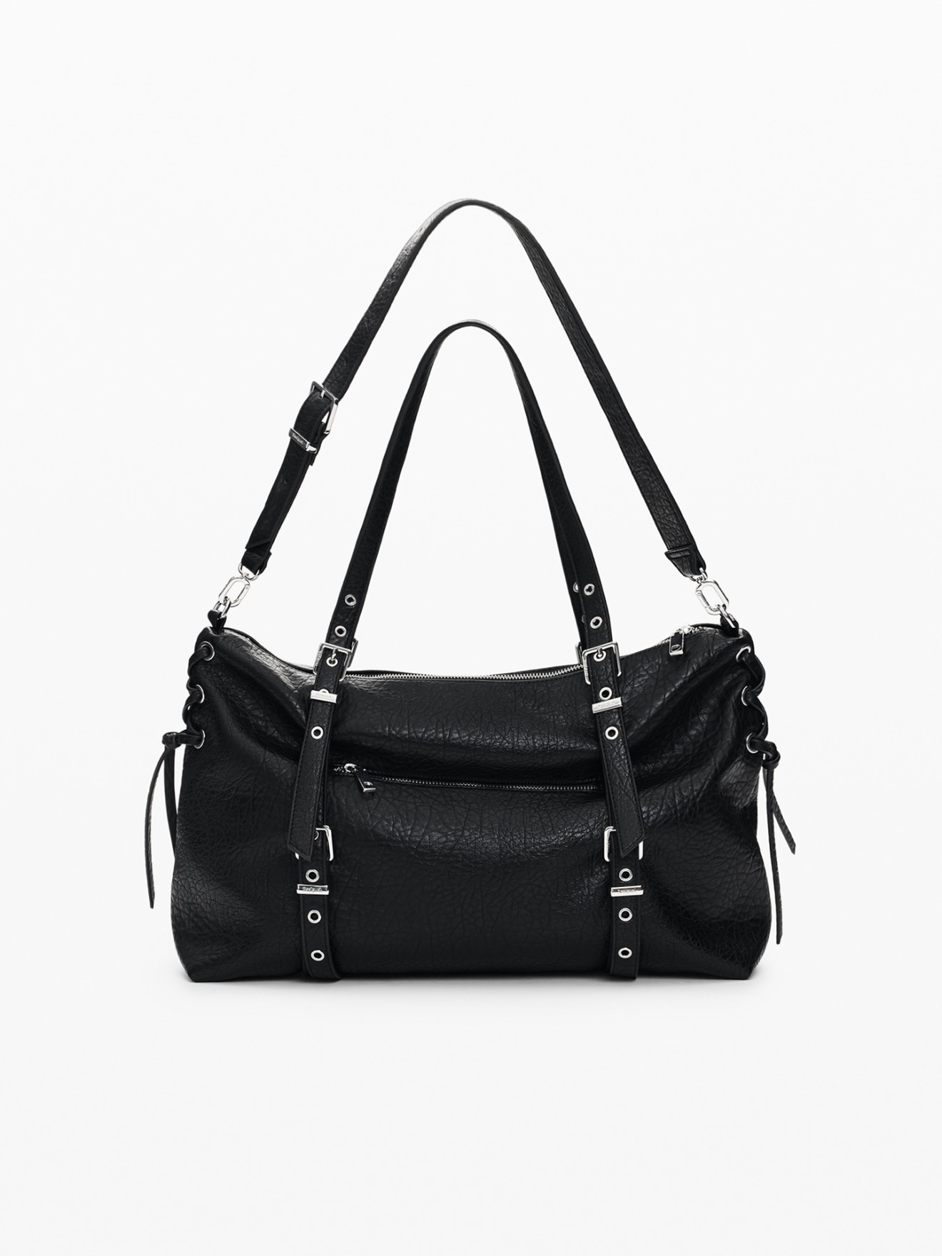 Mala Shopper Grande com Efeito Pele