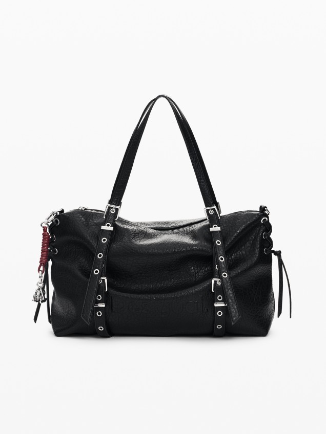 Mala Shopper Grande com Efeito Pele