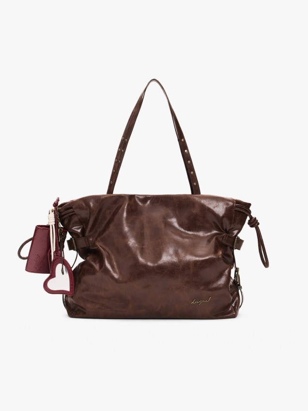 Mala Shopper Grande com Efeito Pele