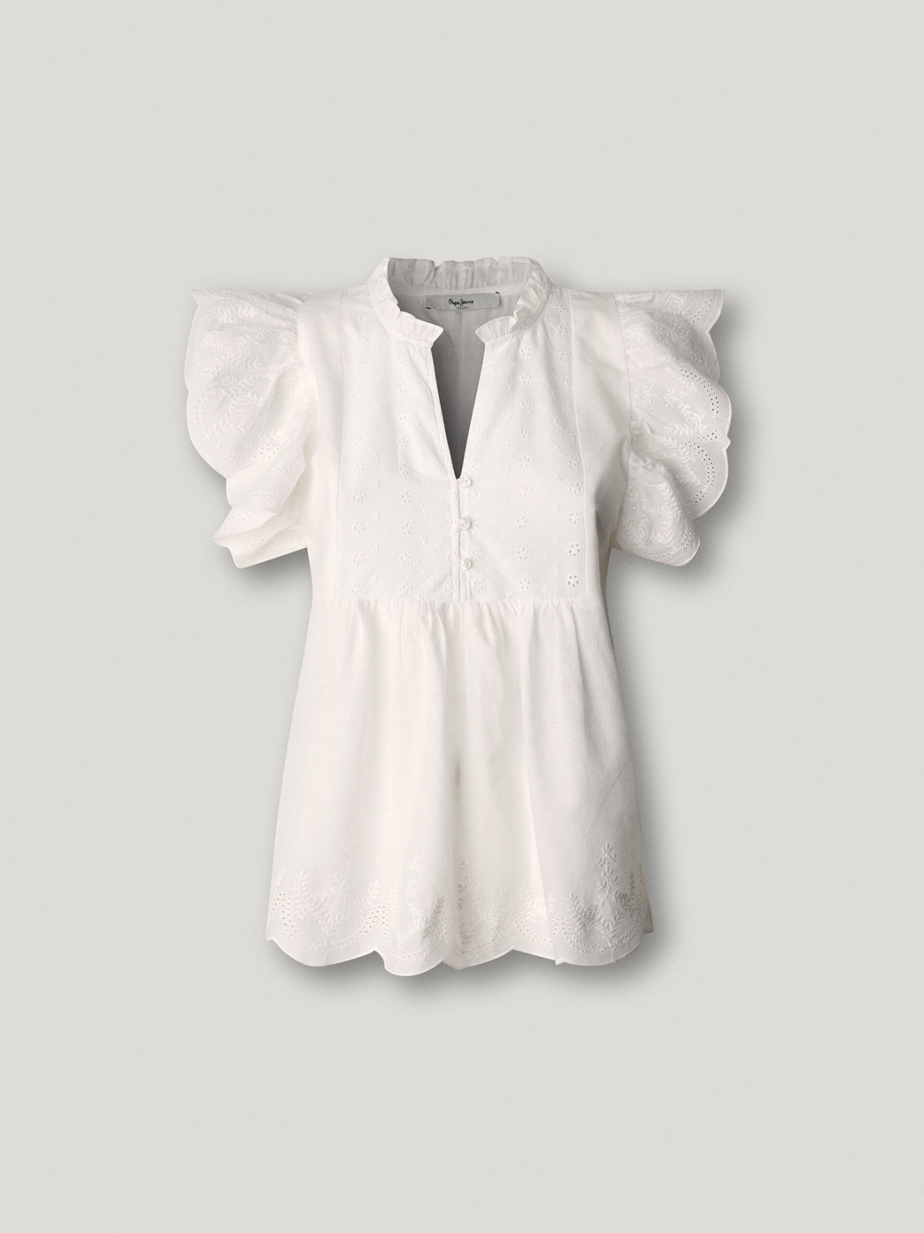 Blusa Fluida com Manga Borboleta