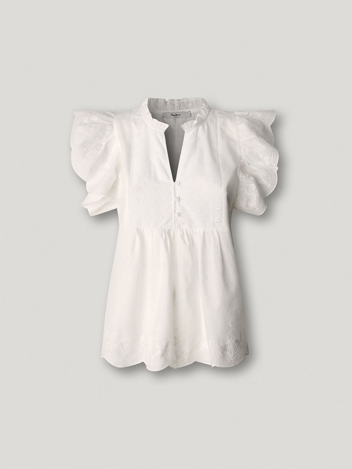Blusa Fluida com Manga Borboleta