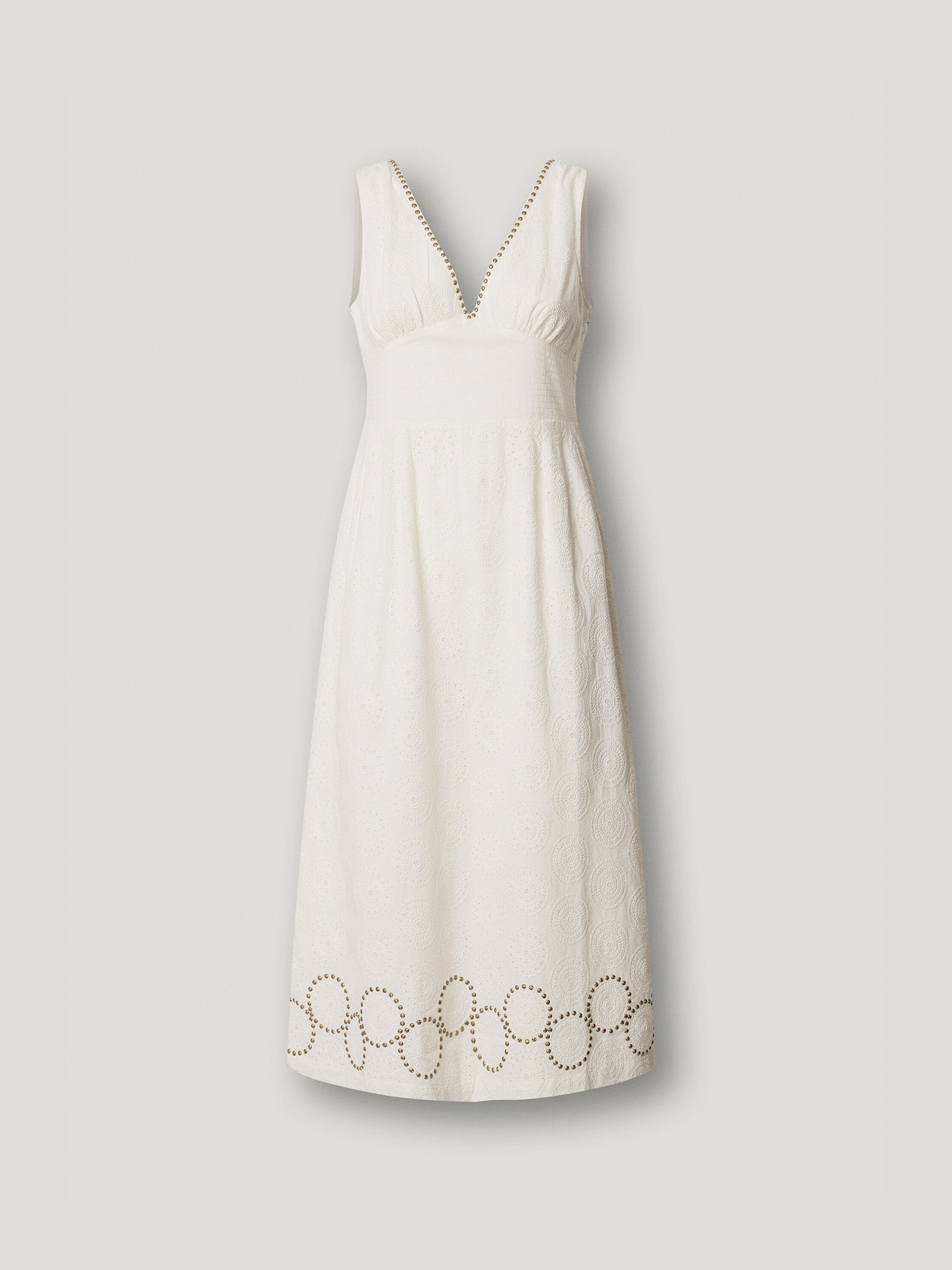 Vestido Comprido com Pormenores Abertos