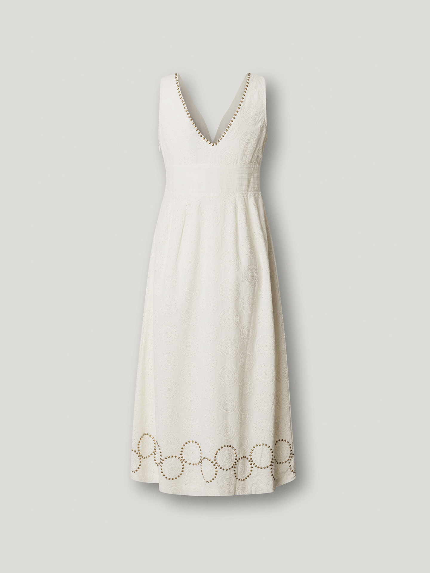 Vestido Comprido com Pormenores Abertos