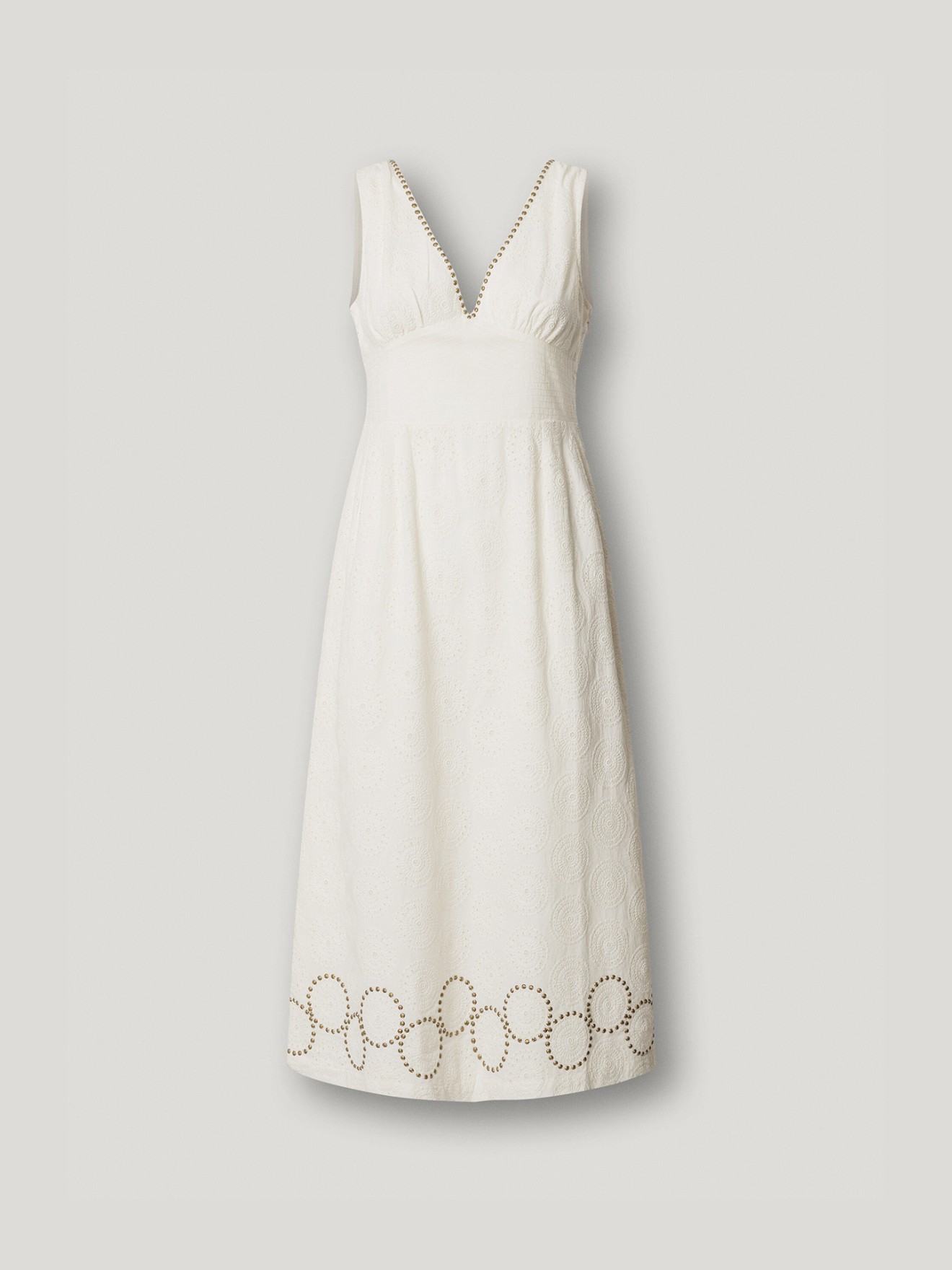 Vestido Comprido com Pormenores Abertos