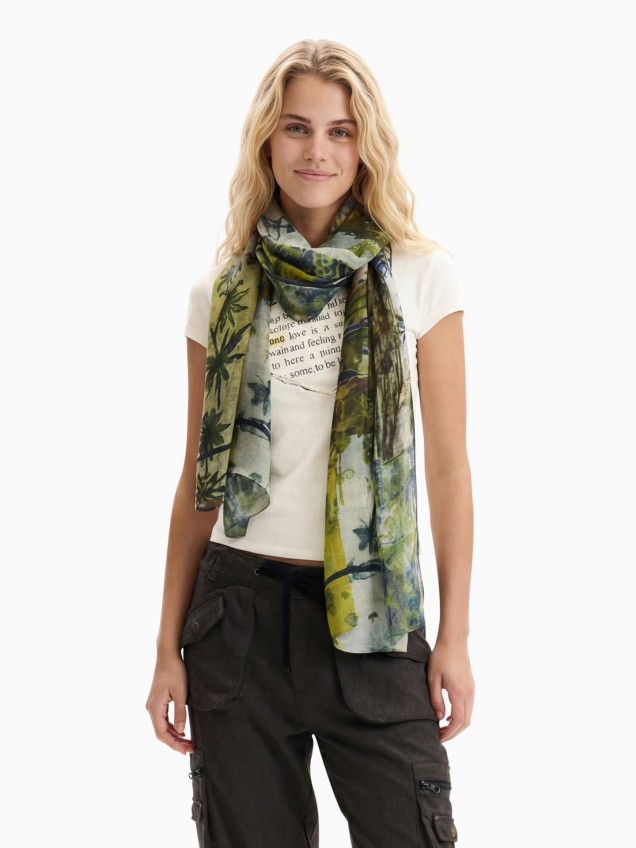 Lenço Estampado Retangular