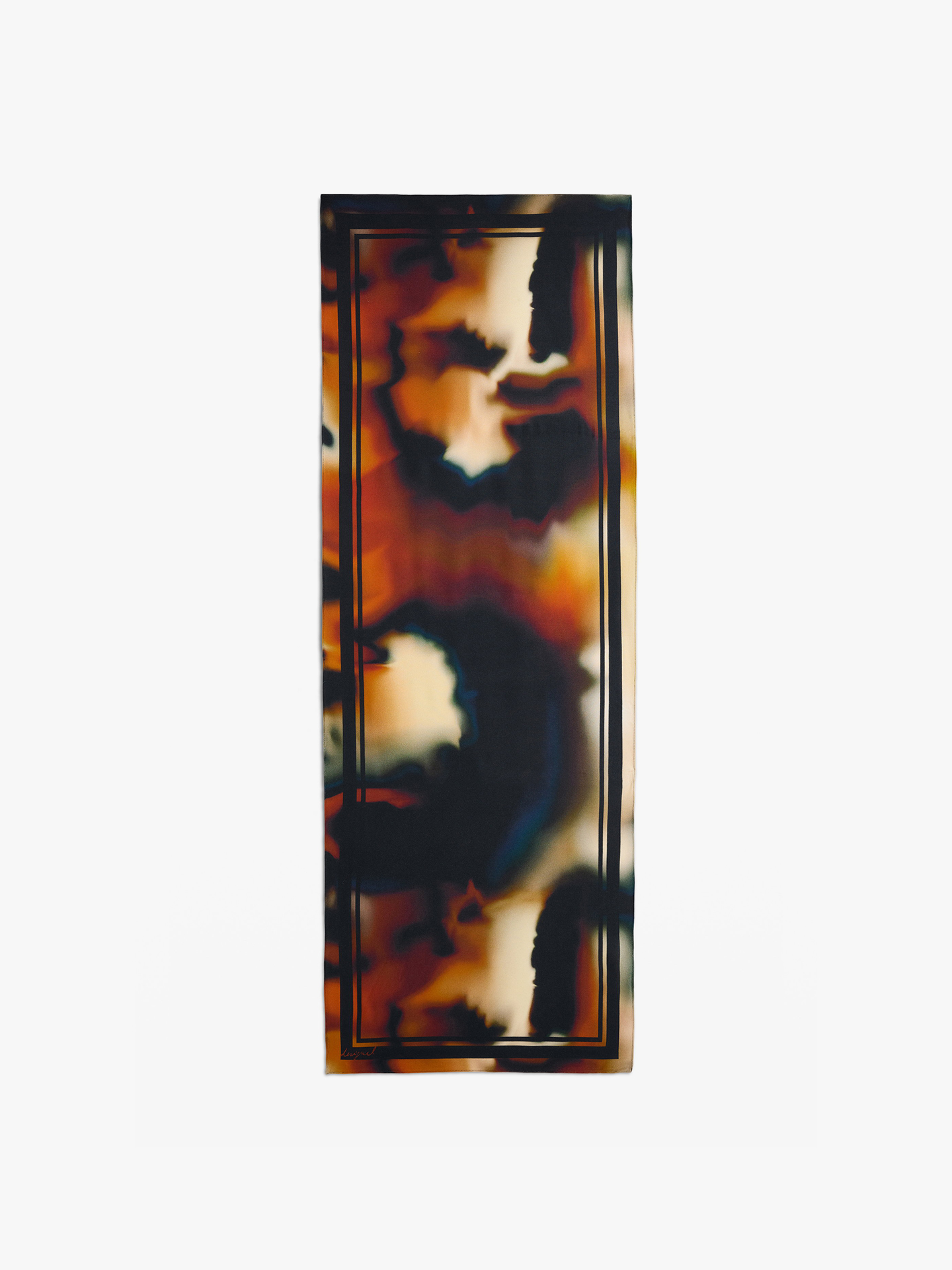 Foulard Retangular com Padrão Floral