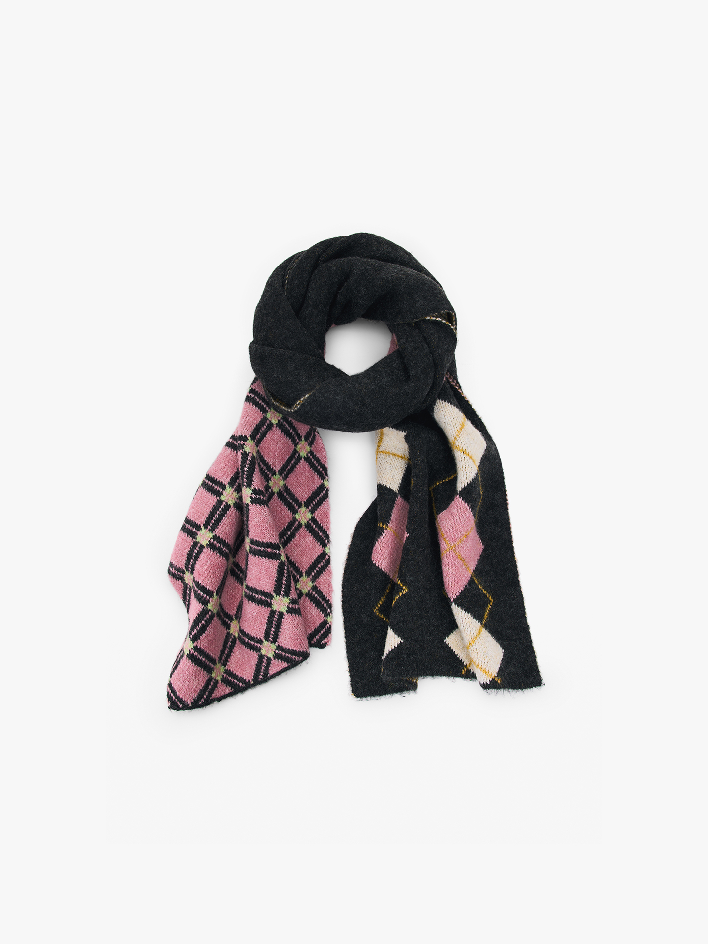Cachecol Longo em Jacquard