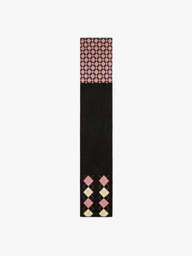 Cachecol Longo em Jacquard
