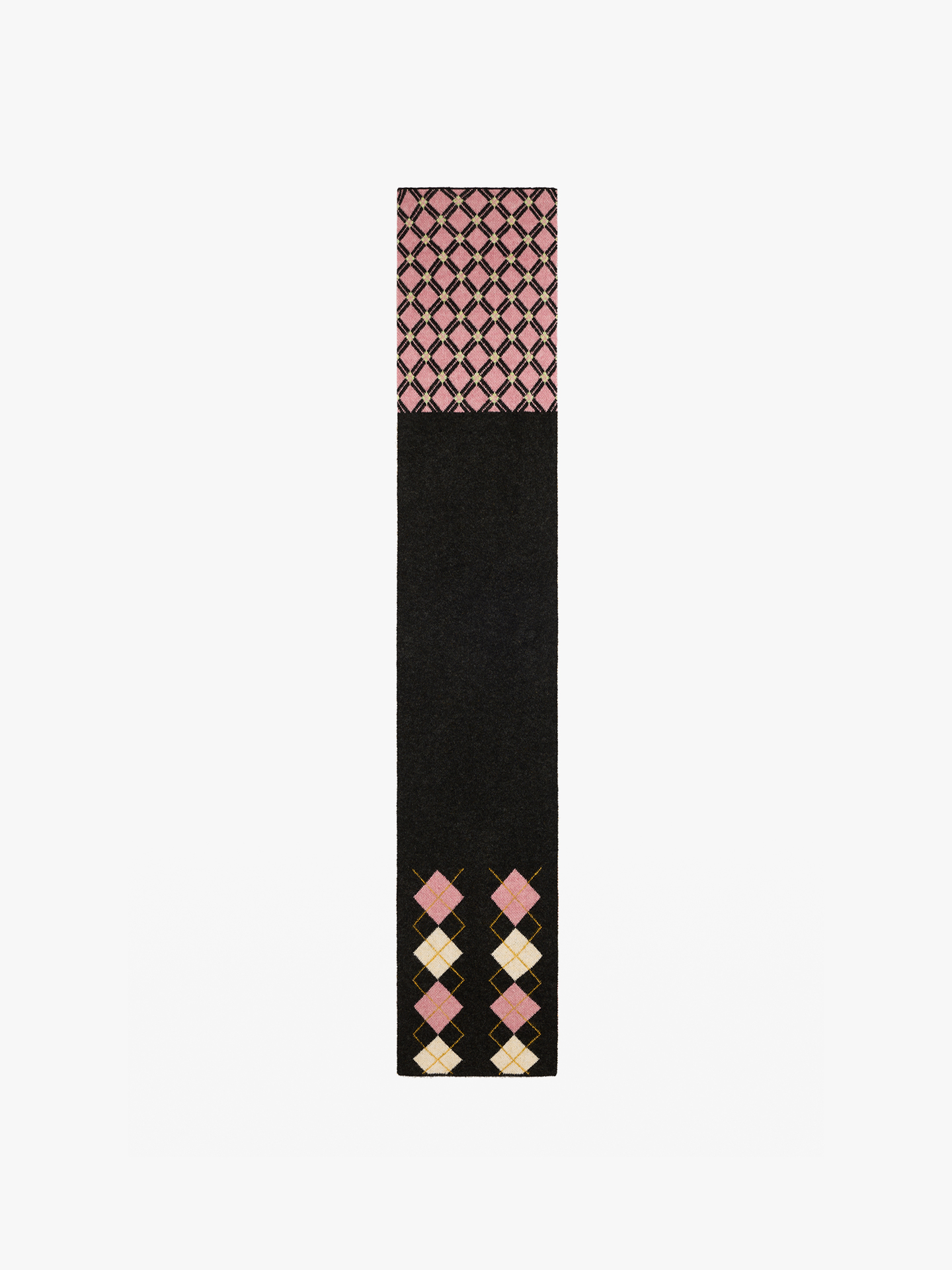 Cachecol Longo em Jacquard
